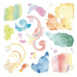 stencils for walls swirls rub on stickers, 6 x 6 inch sheet - dry rub-on/off transfers stickers for furniture crafts decorating
