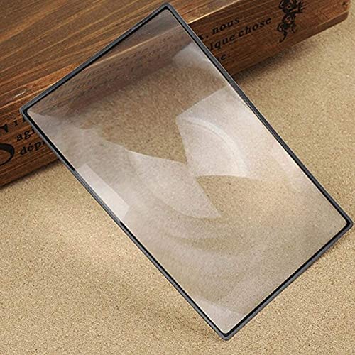 RZJZGZ 3X Premium Magnification Full Page Magnifier Fresnel Lenses Ideal for Reading Small Prints & Low Vision Seniors (2Pack)
