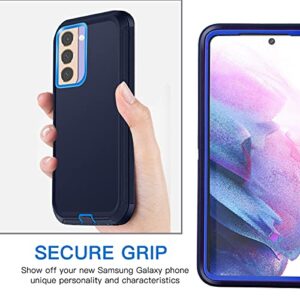 AICase Case for Samsung Galaxy S21 FE, Drop Protection Full Body Rugged Heavy Duty Case, Shockproof/Drop/Dust Proof Military Grade Protective Durable Phone Cover for Galaxy S21 FE 5G Navy Blue