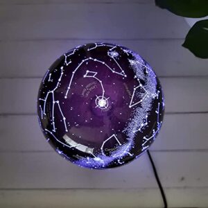 HCNT Levitating Light Globe Magnetic Floating Night Light Constellation Ball Unique Levitation Bedside Star Globe Table Lamp Creative LED Starlight Ball with UFO Base for Office Bedroom Home Decor