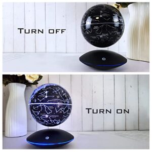 HCNT Levitating Light Globe Magnetic Floating Night Light Constellation Ball Unique Levitation Bedside Star Globe Table Lamp Creative LED Starlight Ball with UFO Base for Office Bedroom Home Decor