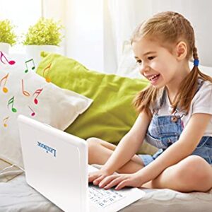 LEXiBOOK JC598i13 Educational and Bilingual Laptop Arabic/English-Toy for Child Kid (Boys & Girls) 124 Activities, Learn Play Games and Music-White/Blue