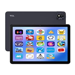 tcl android tablet with keyboard, tab 10s 10.1 inch fhd tablet, 8000mah larger battery, 32gb (up to 256gb) storage, 3gb ram, wifi android tab, eye protection, matte gray
