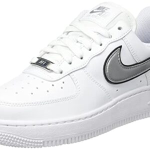 Nike Womens WMNS Air Force 1 Low DD1523 100 White/Metallic Silver - Size 8W