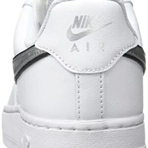 Nike Womens WMNS Air Force 1 Low DD1523 100 White/Metallic Silver - Size 8W