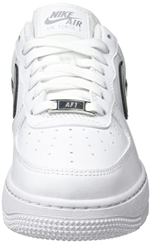 Nike Womens WMNS Air Force 1 Low DD1523 100 White/Metallic Silver - Size 8W