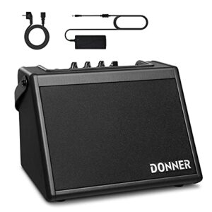 Donner Mini Electric Drum Amp 20W, Wireless Electronic Drum Amplifier Keyboard Speaker DDA-20 Protable for Home Practice