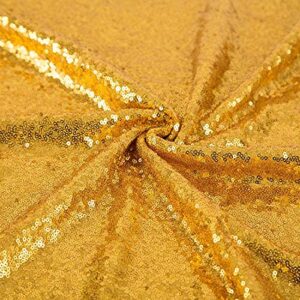 WISPET Gold Sequin Backdrop Curtains 4 Panels 2FTx8FT Glitter Gold Drapes Photo Backdrop Party Wedding Baby Shower Curtain Sparkle Photography Background