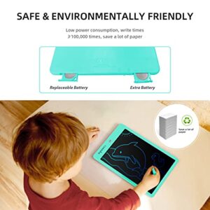 CARRVAS LCD Writing Tablet for Kids 2 Pack 10 Inch Coloring Pad Drawing Pad Reusable Electronic Doodle Board Toy Gifts for 3 4 5 6 7 8 Years Toddler Boys Girls (Double Battery)