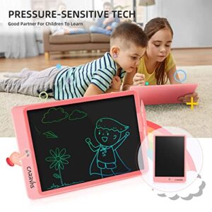 CARRVAS LCD Writing Tablet for Kids 2 Pack 10 Inch Coloring Pad Drawing Pad Reusable Electronic Doodle Board Toy Gifts for 3 4 5 6 7 8 Years Toddler Boys Girls (Double Battery)