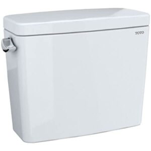 toto drake 1.28 gpf toilet tank with washlet+ auto flush compatibility, cotton white - st776ea#01