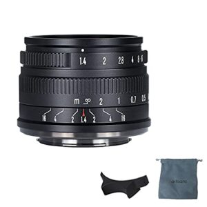 7artisans 35mm f1.4 mark ii aps-c manual focus fixed lens large aperture compatible with olympus and panasonic mft m4/3 mount cameras
