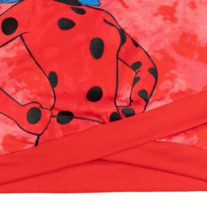 Miraculous Ladybug Little Girls French Terry Hoodie Red 4-5