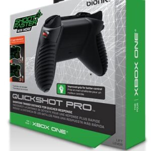 Bionik Quickshot Pro for Xbox One: Custom Grip and Dual Trigger Locks for Faster Shots and Improved Gameplay- BNK-9076 - Xbox One