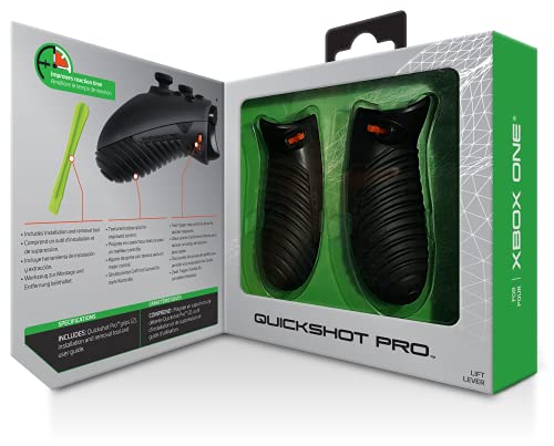 Bionik Quickshot Pro for Xbox One: Custom Grip and Dual Trigger Locks for Faster Shots and Improved Gameplay- BNK-9076 - Xbox One