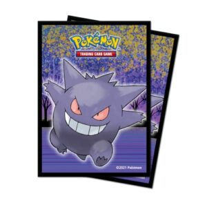 ultra pro - gengar pokémon card protector sleeves (65 ct.) - protect your gaming cards, collectible cards, and trading cards in style with the ultimate card protection technology