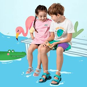 DREAM PAIRS Boys Girls SDAS226K Fashion Athletic Summer Sports Sandals Pink/Blue/Flamingo Size 12 Little Kid