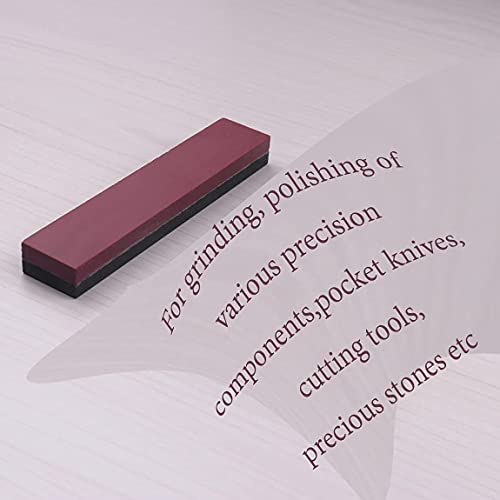 CBRIGHT Knife Sharpening Stone 1PC Whetstone 2 Sided 800#/3000Grit Combination Pocket-Sized Sharpening Stone, Fine Grinding Boron Carbide/Ruby Stone [3.94x0.79x0.39inch]