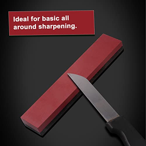 CBRIGHT Knife Sharpening Stone 1PC Whetstone 2 Sided 800#/3000Grit Combination Pocket-Sized Sharpening Stone, Fine Grinding Boron Carbide/Ruby Stone [3.94x0.79x0.39inch]