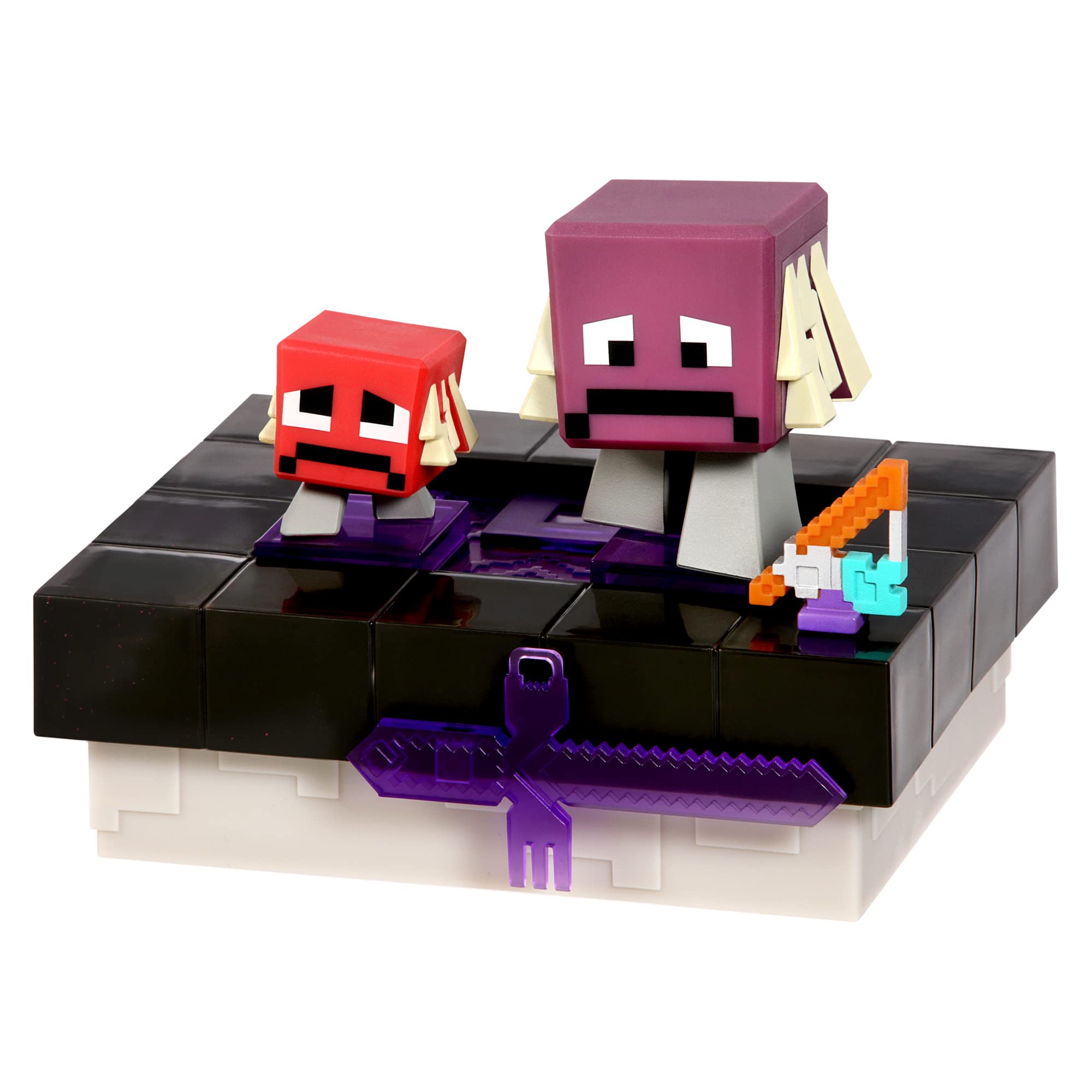 Treasure X Minecraft. Mine & Craft Character and Mini Mob. Mine, Discover & Craft with 15 Levels of Adventure. Find one of 3 Character Pairs. Will You find The Real Gold Dipped Treasure?