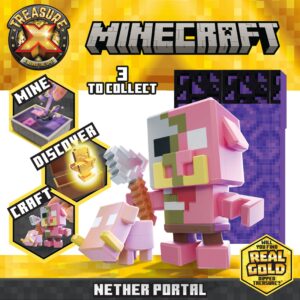 Treasure X Minecraft. Mine & Craft Character and Mini Mob. Mine, Discover & Craft with 15 Levels of Adventure. Find one of 3 Character Pairs. Will You find The Real Gold Dipped Treasure?