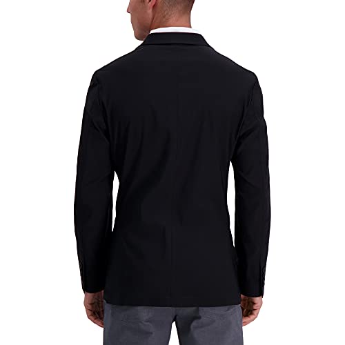 Haggar Men's Smart Wash Performance Blazer & Jackets, Black, 48-50-L