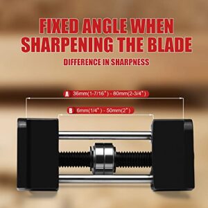 EZARC Knife Sharpeners Honing Guide for Chisels and Planes, Sharpening Jig Sharpening Guide Kit(Wood Chisels 1/4" to 2", Fits Planer Blades 1-3/8” to 3-1/8”)…