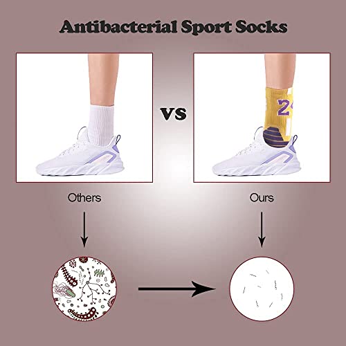 Lvcial Elite Basketball Socks,running socks,Athletic Socks,Compression Cushion Socks for Men & Women