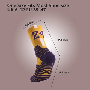 Lvcial Elite Basketball Socks,running socks,Athletic Socks,Compression Cushion Socks for Men & Women