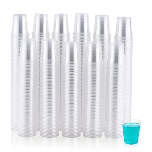 700 Pack 3 oz Clear Plastic Cups, Disposable Mouthwash Cups for Any Occasion, Small Plastic Cups for Ice Tea, Juice, Soda, and Coffee Glasses for Picnic, Travel, Halloween, Christmas Parties