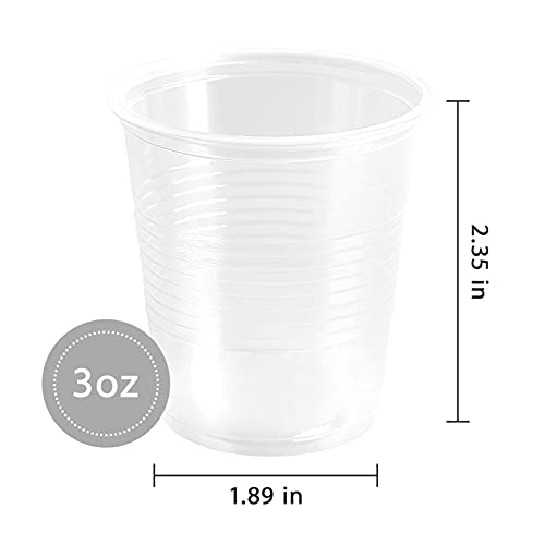 700 Pack 3 oz Clear Plastic Cups, Disposable Mouthwash Cups for Any Occasion, Small Plastic Cups for Ice Tea, Juice, Soda, and Coffee Glasses for Picnic, Travel, Halloween, Christmas Parties