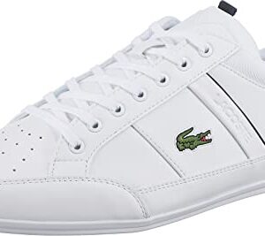 Lacoste Men's Trainers, Half Shoes, Wht Blk, 10.5 US