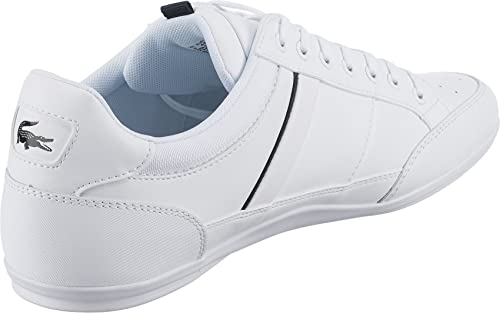Lacoste Men's Trainers, Half Shoes, Wht Blk, 10.5 US