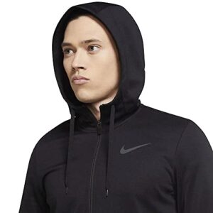 Nike Therma Men's Full-Zip Training Hoodie (Large-Tall, Black)