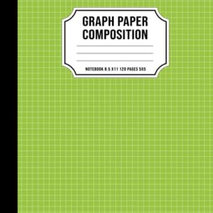 Graph Paper Composition Notebook 8.5 x 11: Quad Ruled 5 squares per inch (5x5) Grid Paper Notebook for Math and Science Students 120 Large Pages