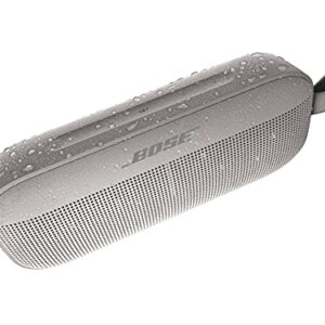 Bose SoundLink Flex Bluetooth Speaker, Portable Speaker with Microphone, Wireless Waterproof Speaker for Travel, Outdoor and Pool Use, White
