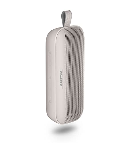 Bose SoundLink Flex Bluetooth Speaker, Portable Speaker with Microphone, Wireless Waterproof Speaker for Travel, Outdoor and Pool Use, White