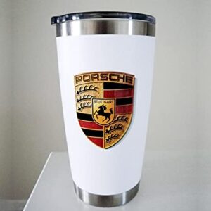 Porsche Crest Sticker Logo (65mm X 53mm) - GT3 RS 4.0/GT2 Style Porsche Emblem Logo Sticker Including Wipe (1)