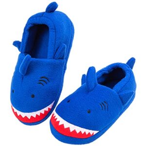 Boys House Slippers for Little Big Kids Warm Slip On House Shoes Cute Winter Nonslip Indoor Home Slippers