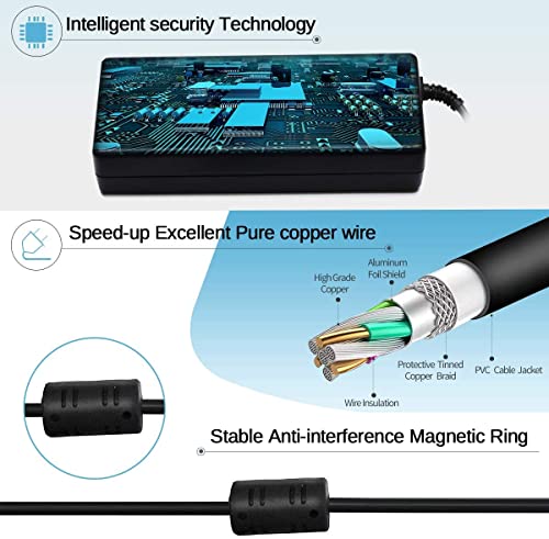 Universal USB Type C 65W 45W Laptop Charger Compatible with Lenovo, Dell, Hp, Acer, chromebook, Asus, Samsung, Sony Computer Charger Fast Charging Type C AC Adapter Power Cord Supply