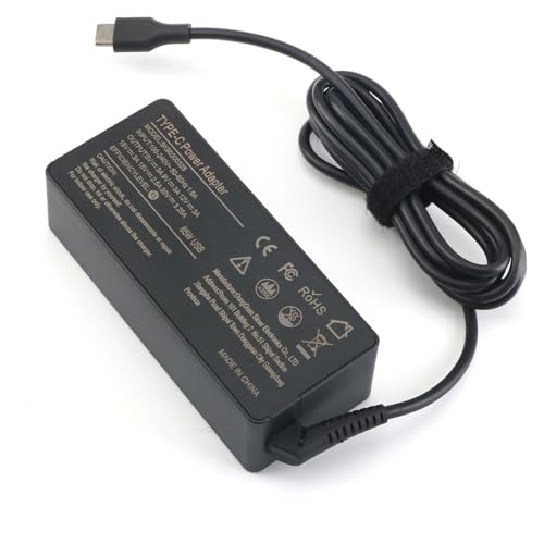 Universal USB Type C 65W 45W Laptop Charger Compatible with Lenovo, Dell, Hp, Acer, chromebook, Asus, Samsung, Sony Computer Charger Fast Charging Type C AC Adapter Power Cord Supply