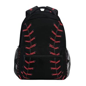 kcldeci laptop backpack, baseball pattern backpacks school bookbag laptop book bag rucksack daypack shoulder bag fits 14 inch laptop