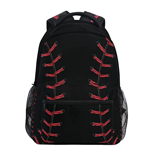 Kcldeci Laptop Backpack, Baseball Pattern Backpacks School Bookbag Laptop Book Bag Rucksack Daypack Shoulder Bag Fits 14 Inch Laptop