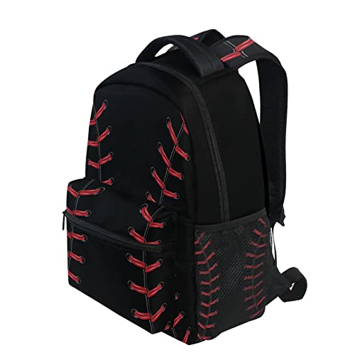 Kcldeci Laptop Backpack, Baseball Pattern Backpacks School Bookbag Laptop Book Bag Rucksack Daypack Shoulder Bag Fits 14 Inch Laptop