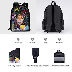 GALIRVC African Women Backpack High-capacity Laptop Bag School Bookbag for Teens Girls College Students Travel Hiking