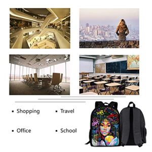 GALIRVC African Women Backpack High-capacity Laptop Bag School Bookbag for Teens Girls College Students Travel Hiking