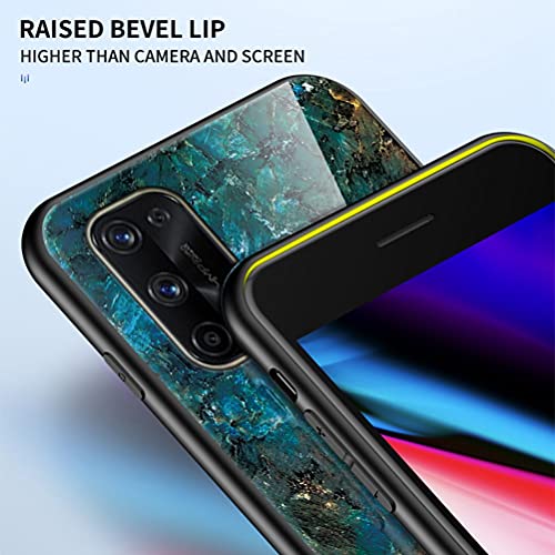 Grandcaser Case for Realme 7 Pro Ultra-Thin TPU Bumper Marble Polished Granite Pattern Glass Case Never Fade Protective Cover for Realme 7 Pro 6.4" -Gold Silk