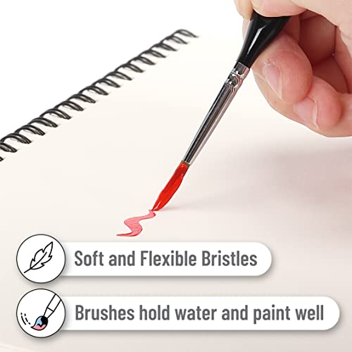 Mr. Pen- Miniature Paint Brushes, 9 Pcs, Detail Paint Brush Set, Fine Paint Brush, Fine Detail Paint Brush Set, Detail Paint Brushes, Model Paint Brushes, Detail Brush Set, Mini Paint Brushes