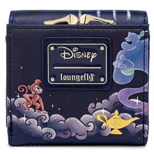 Disney Aladdin Jasmine Castle Kisslock Polyurethane Wallet,Lightweight