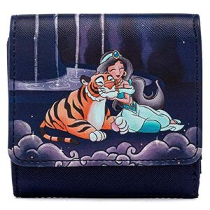 Disney Aladdin Jasmine Castle Kisslock Polyurethane Wallet,Lightweight